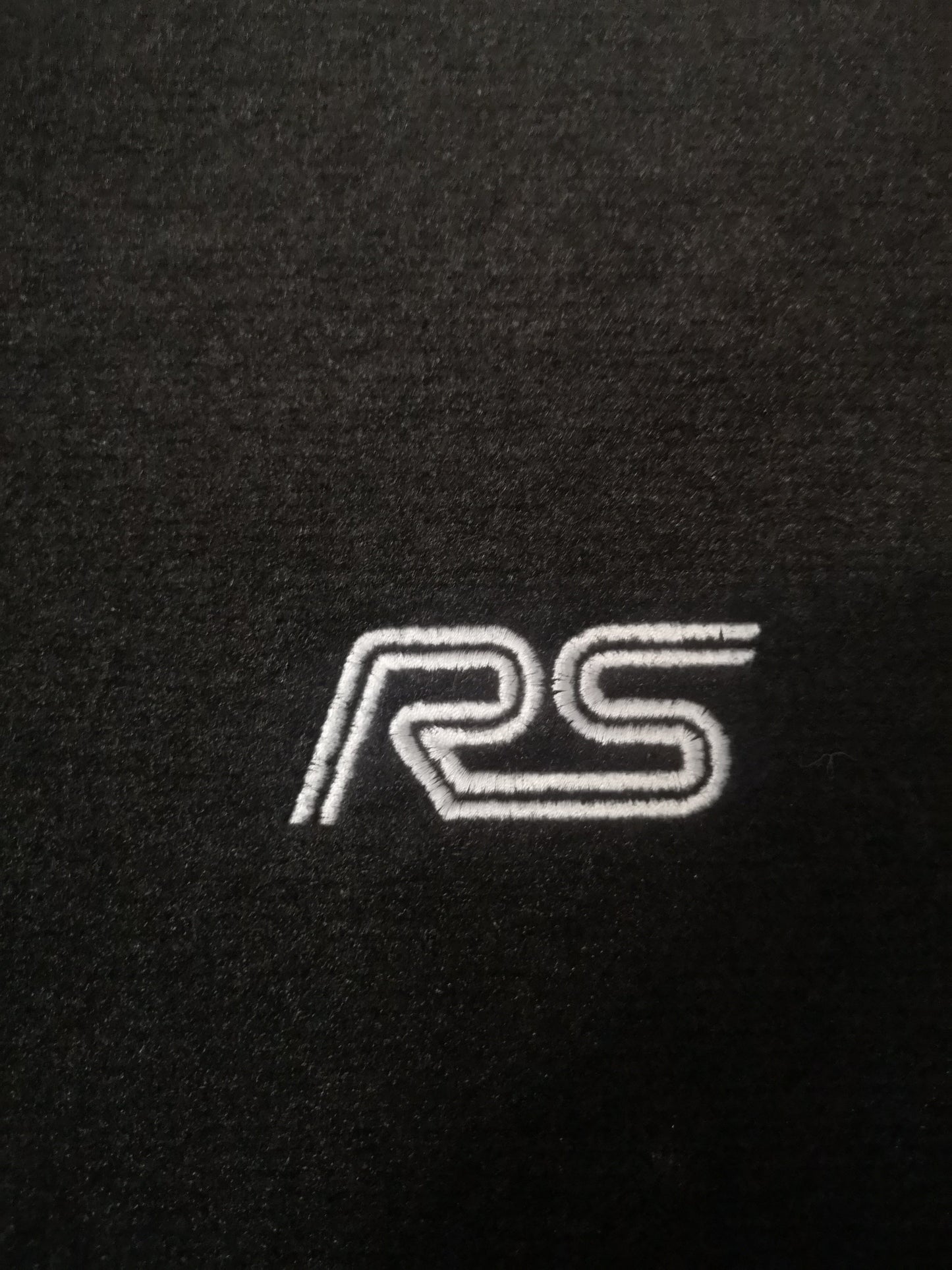 tappetini FORD FOCUS RS MK1 velluto nero loghi RS bianchi