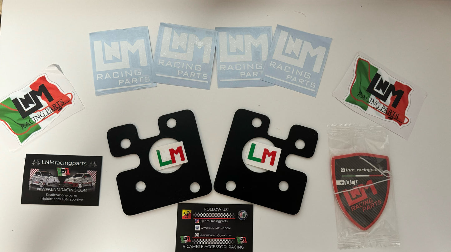 Piastre camber 1.5 gradi camber negativo Post PISTA 500abarth / fiat panda 100HP LNMRACING