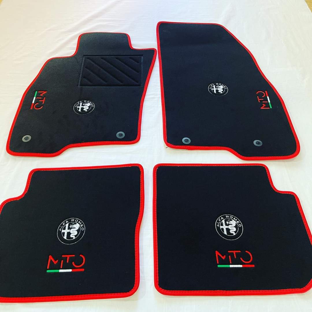 Tappetini auto alfa mito qv / alfa mito logo alfa corse