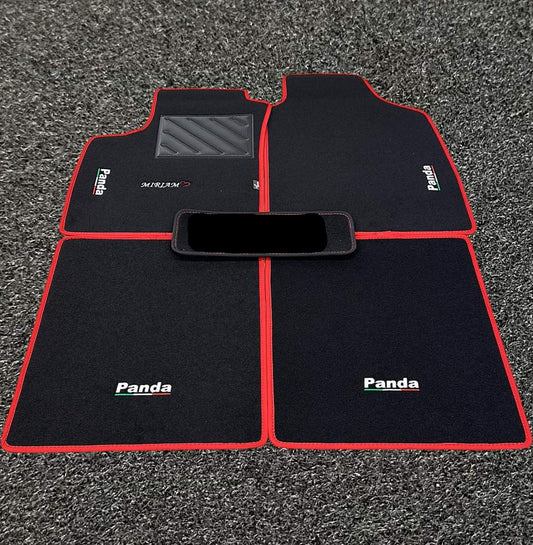 Tappetini fiat panda 100HP - fiat Panda 169 logo abarth o fiat