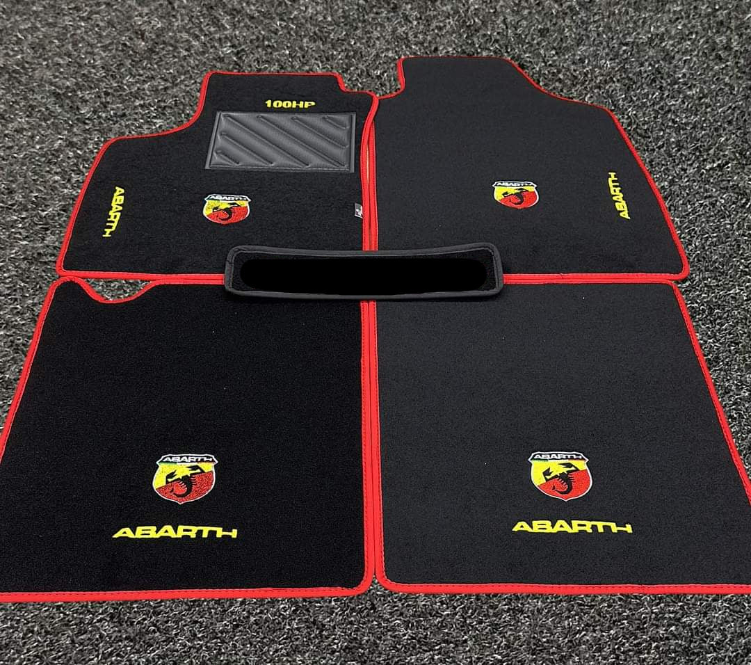 Tappetini fiat panda 100HP - fiat Panda 169 logo abarth o fiat