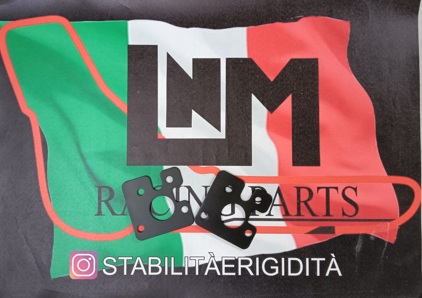 Piastre camber 1.5 gradi camber negativo Post PISTA  500abarth / fiat panda 100HP LNMRACING