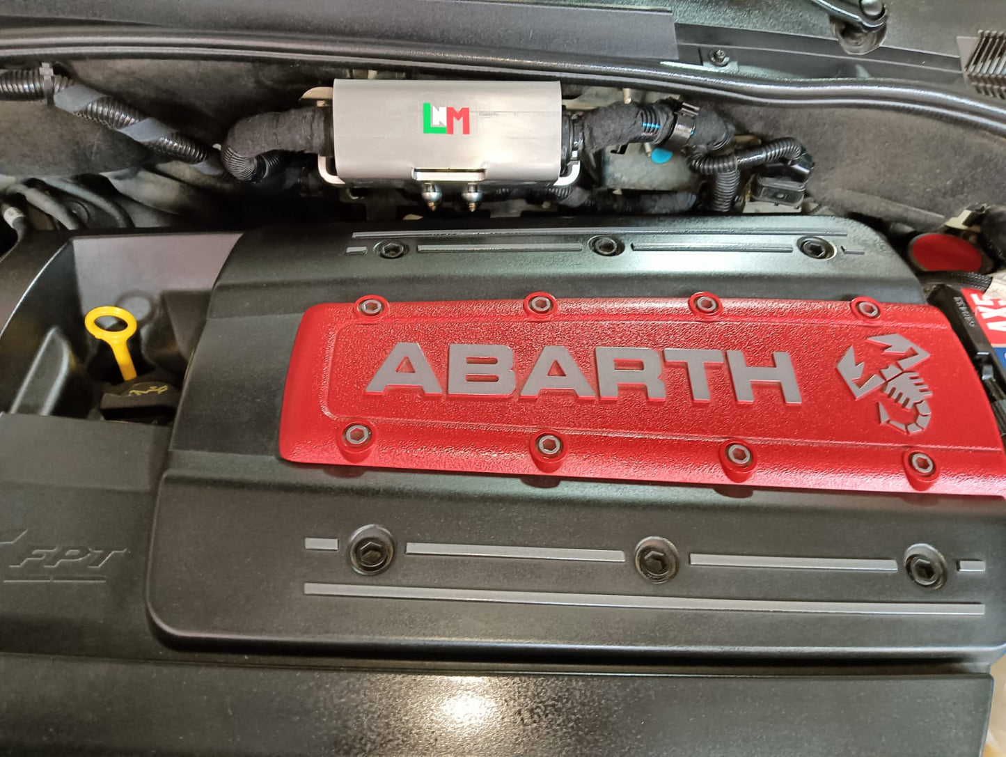 Blindatura corazzata centralina unica spessore 5mm INOX ecu LNM ANTITHEFT ARMOR punto abarth / Punto evo abarth / 500 abarth