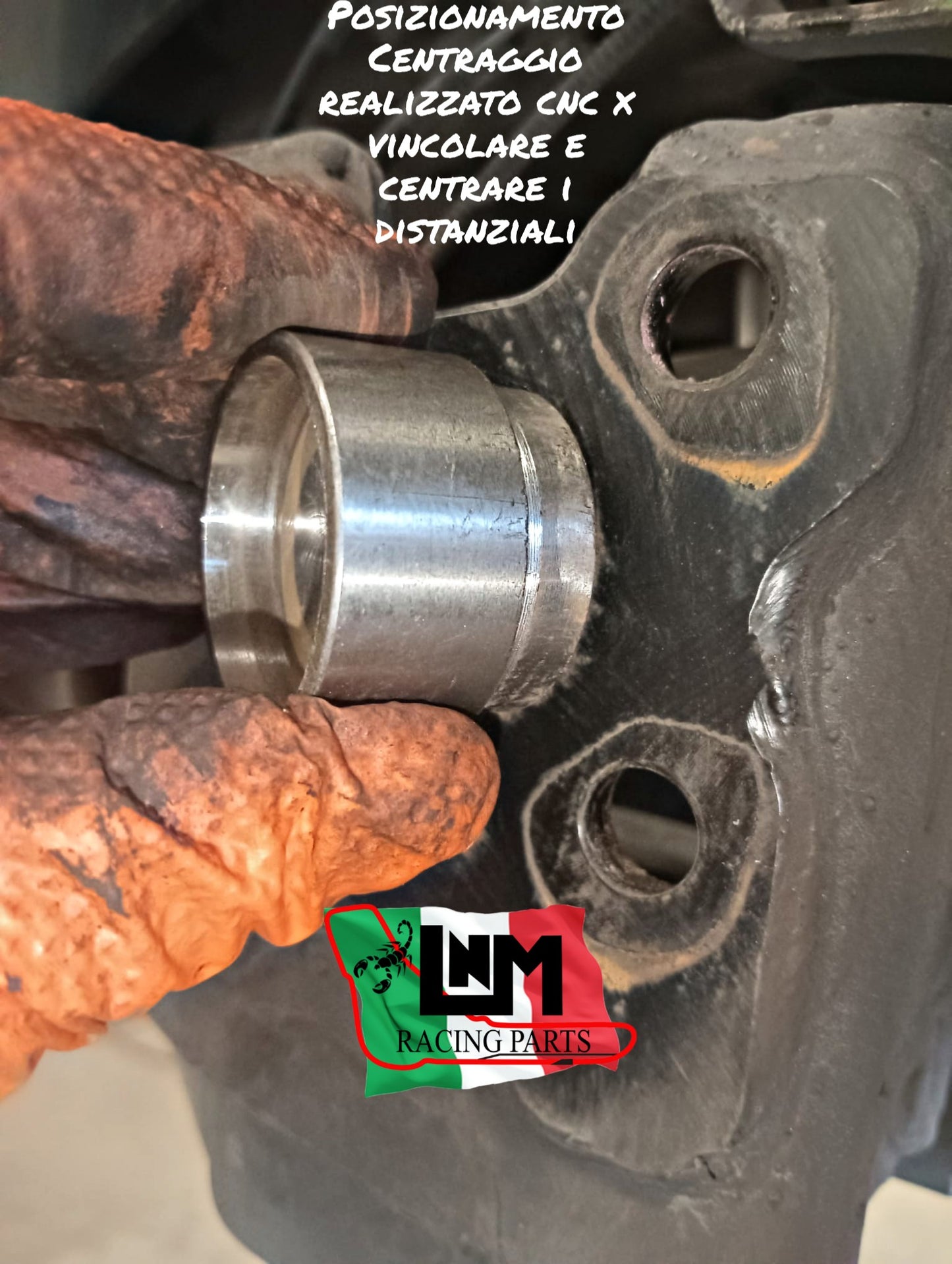 Distanziali da ponte mod.corsa posteriori  interni  punto abarth / punto evo abarth / fiat punto / Alfa mito / opel corsa d / opel adam s Bulloneria rinforzata inclusa LNM