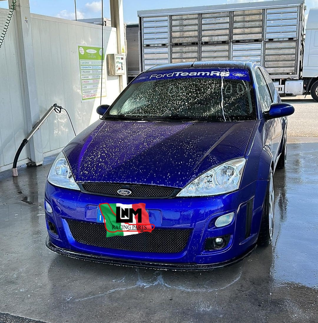 Tappetini simil originali Ford focus RS MK1 1998-2005 velluto premium nero  + logo RS personalizzato nero riproduzione originali
