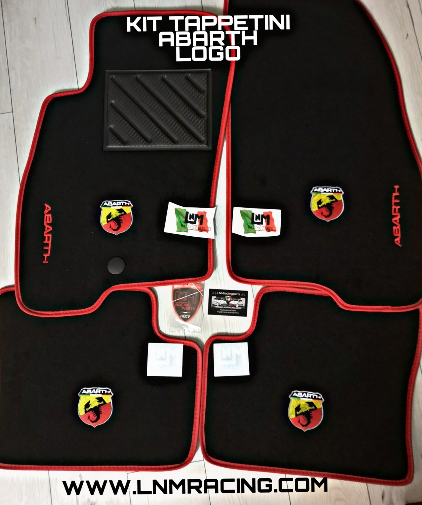 Tappetini auto punto abarth / punto evo abarth  mod. Abarth Corse