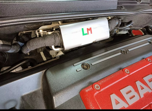 Blindatura corazzata centralina unica spessore 5mm INOX ecu LNM ANTITHEFT ARMOR punto abarth / Punto evo abarth / 500 abarth