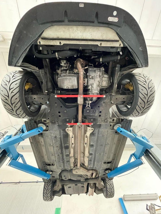 Barra irrigidimento e rinforzo sottoscocca culla ant Punto Abarth / punto evo abarth / Alfa Mito QV / Fiat Punto / Alfa Mito / Opel Corsa OPC mod.D / opel ADAM S