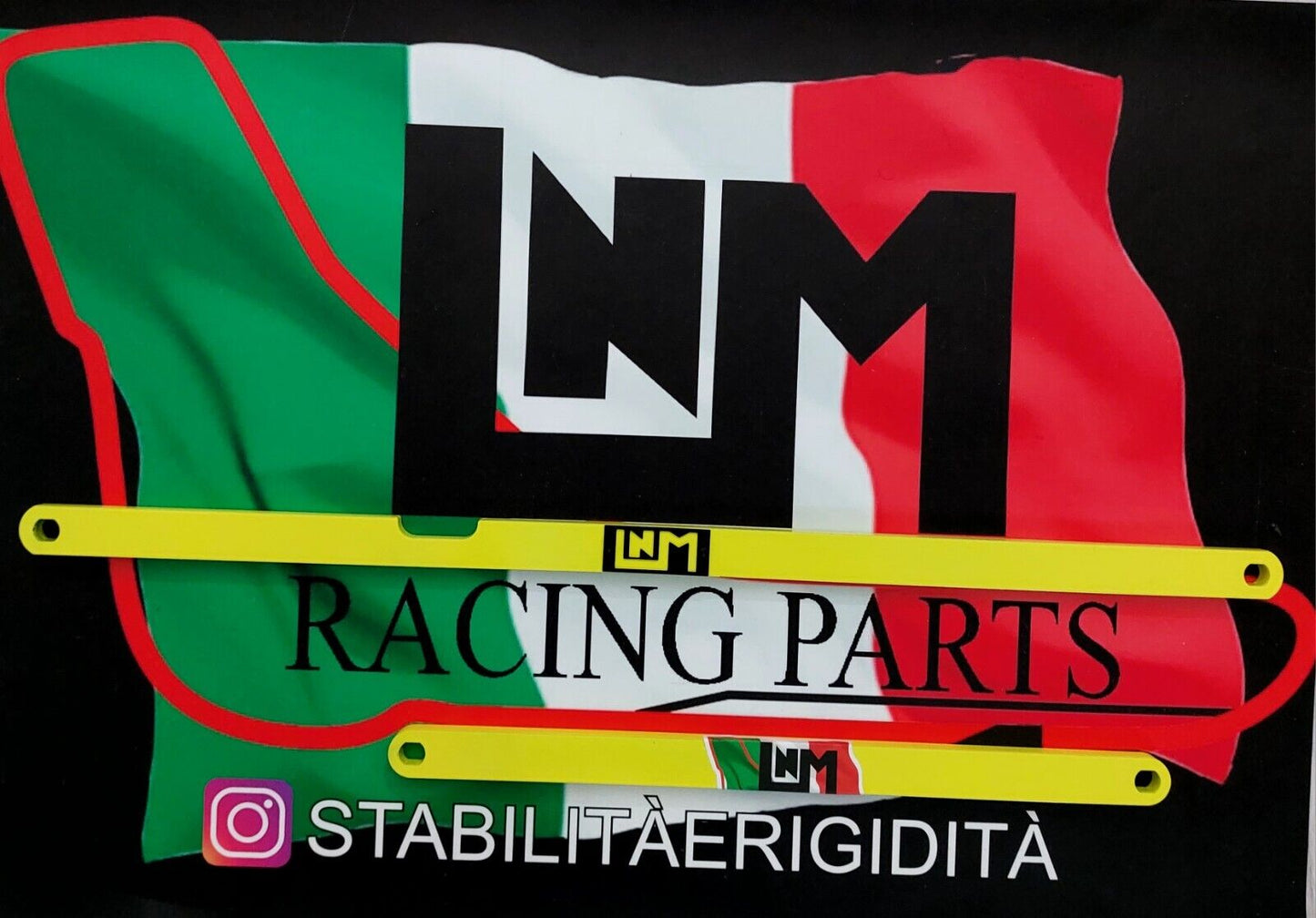 Barra Sottoscocca Punto Abarth  punto Evo abarth Special Edition Giallo Racing LNM