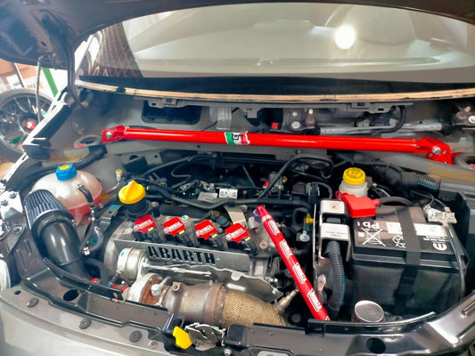 Barra duomi anteriore irrigidimento 500 ABARTH / fiat 500 LNM (no scatola filtro originale)
